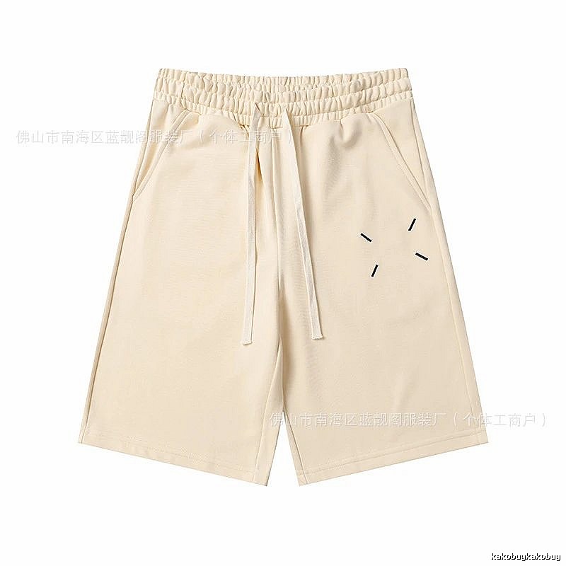 Maison Margiela minimalist style beige shorts