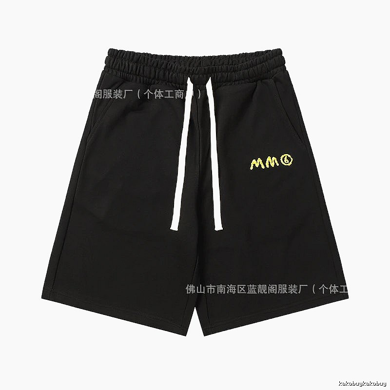 Maison Margiela minimalist style black shorts