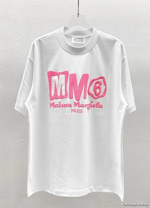 Maison Margiela MM6 Streetwear Brand White Short-sleeve T-shirt
