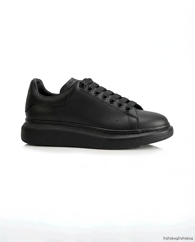 McQueen Thick-soled Casual Style Black Shoes