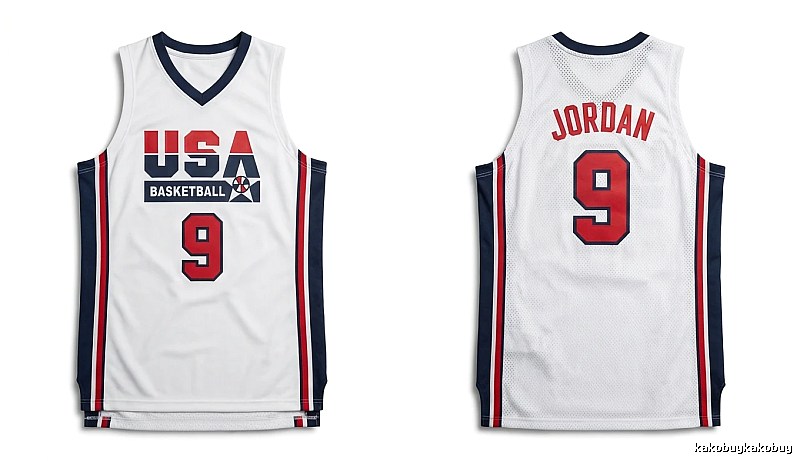 Michael Jordan retro-style white jersey
