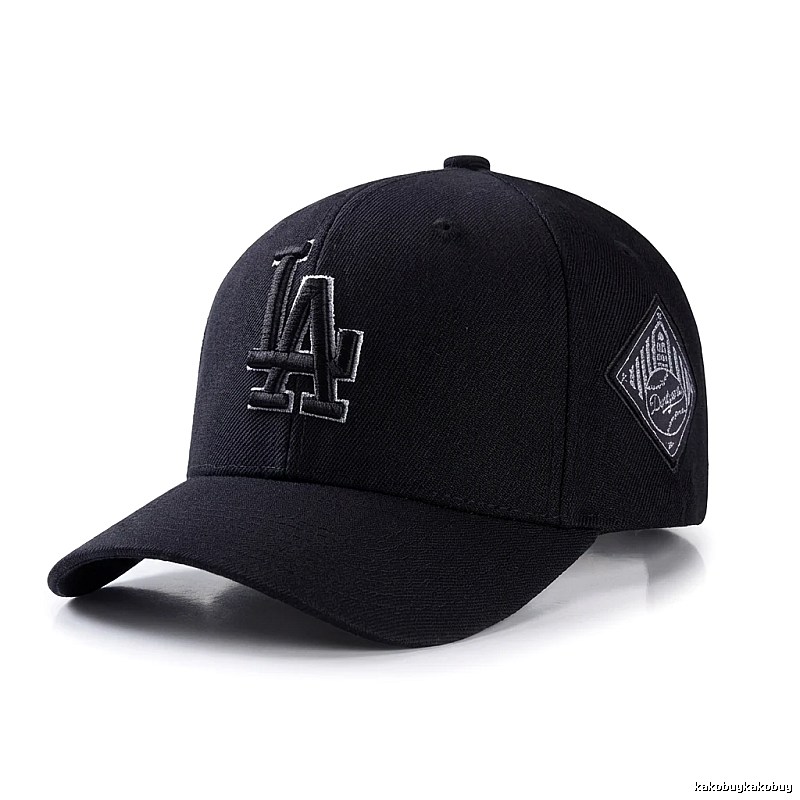 MLB baseball style black baseball cap