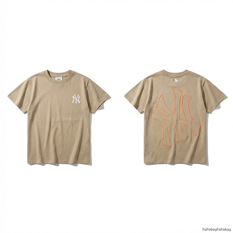 MLB retro style khaki T-shirt