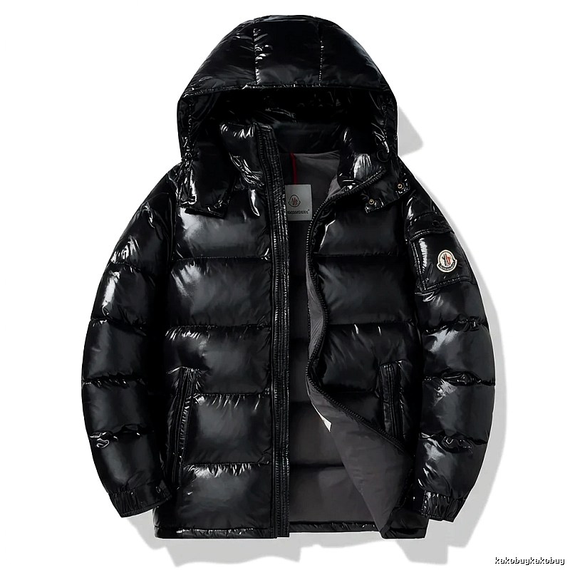 Moncler black stylish down jacket