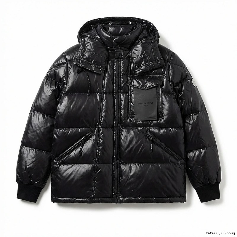 Moncler black trendy and cool down jacket