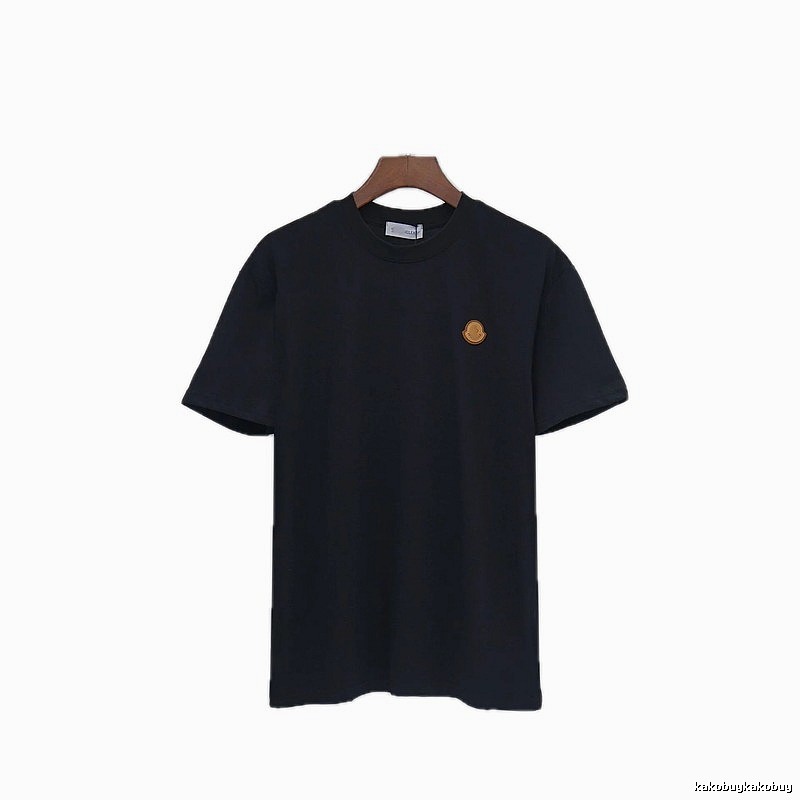Moncler Classic Minimalist Style Black Short-sleeved T-shirt
