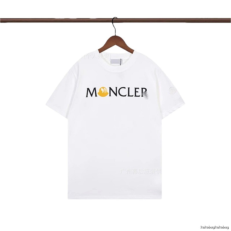 Moncler Printed Casual White Short-sleeve T-shirt