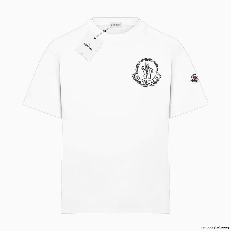 Moncler Printed Simple White T-shirt