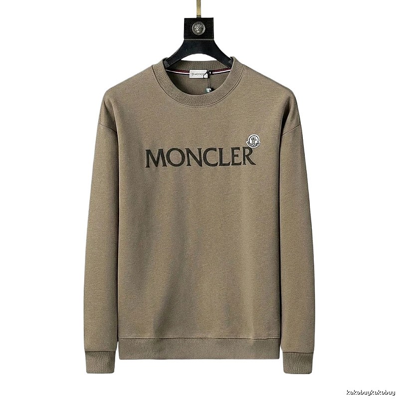Moncler simple style khaki sweatshirt