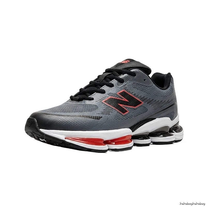 New Balance casual sports grey and red shoes