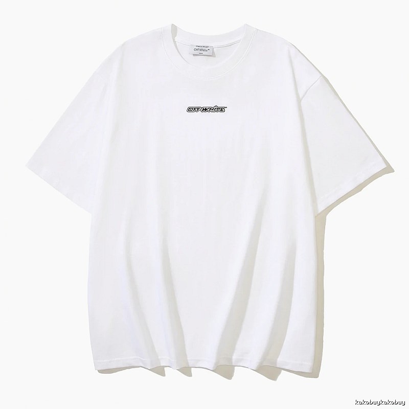 Off-White minimalist style white T-shirt