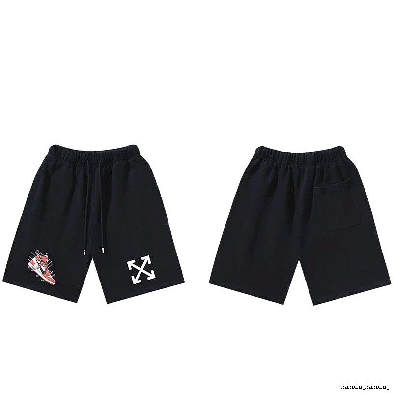 Off-White Style 013 Trendy Cool Black Shorts