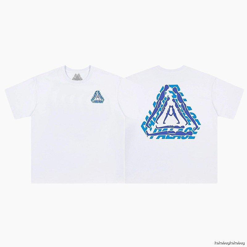Palace Triangle Print Street-style White T-Shirt