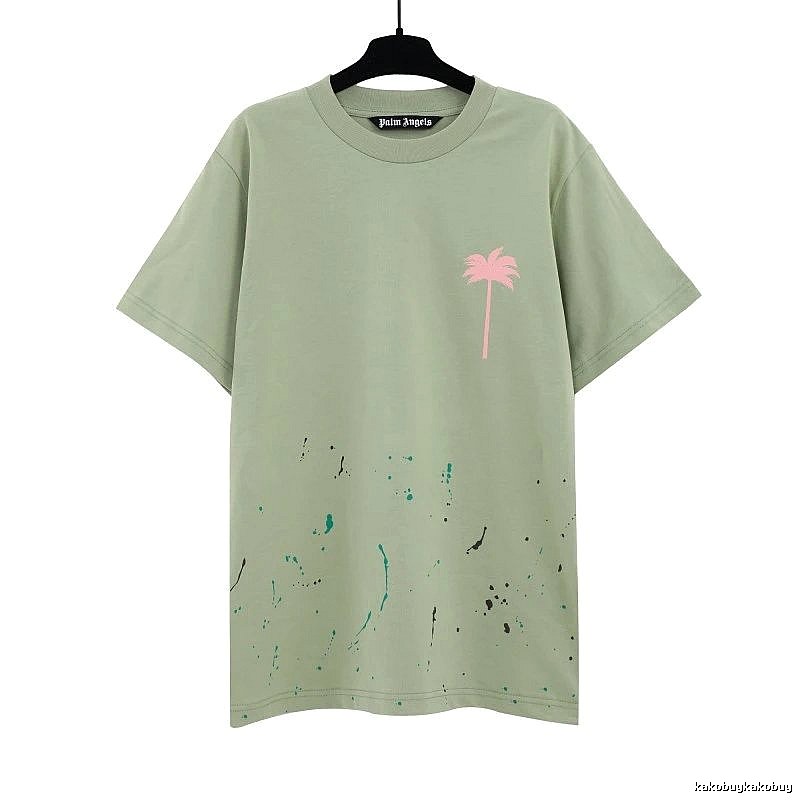 Palm Angels Urban Logo T-shirt White Palm Tree with Statement Pattern