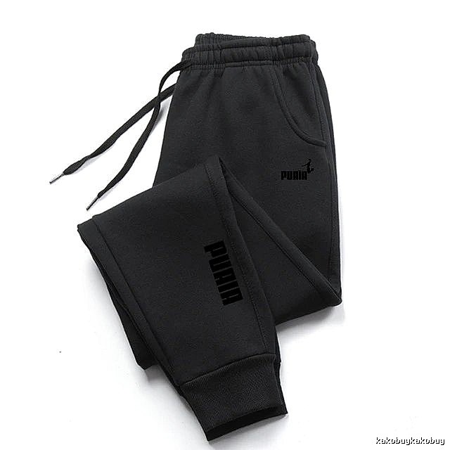 Puma Classic Sweatpants Black Drawstring Sweatpants for Daily Styling