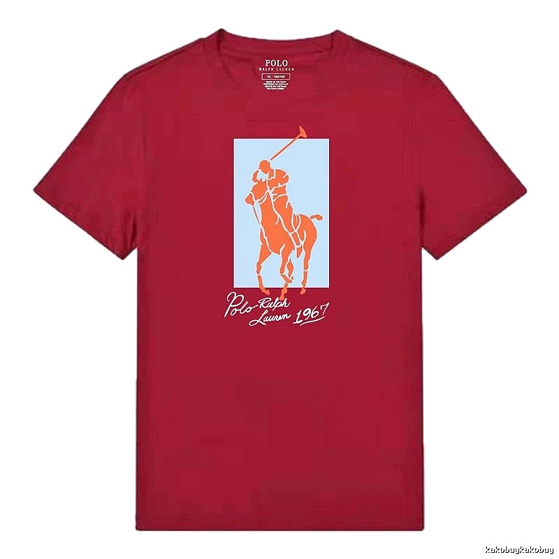 Ralph Lauren Polo Burgundy Trendy T-shirt