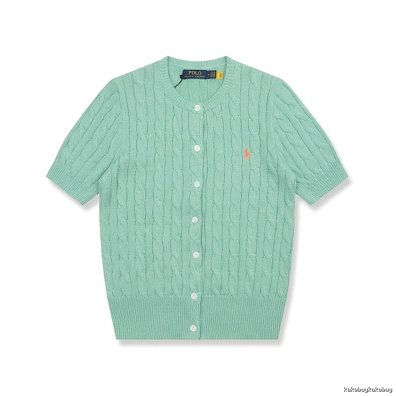 Ralph Lauren Polo light green knitted cardigan