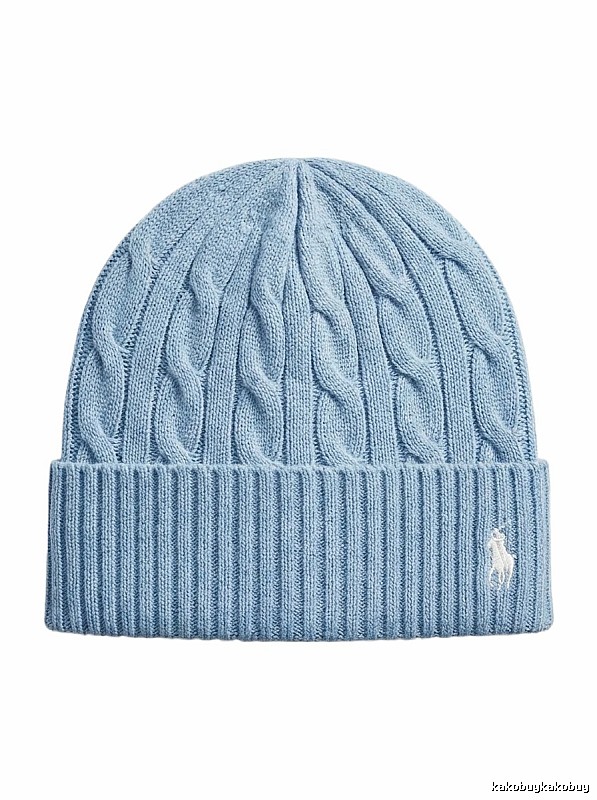 Ralph Lauren Polo Style Light Blue Knitted Hat