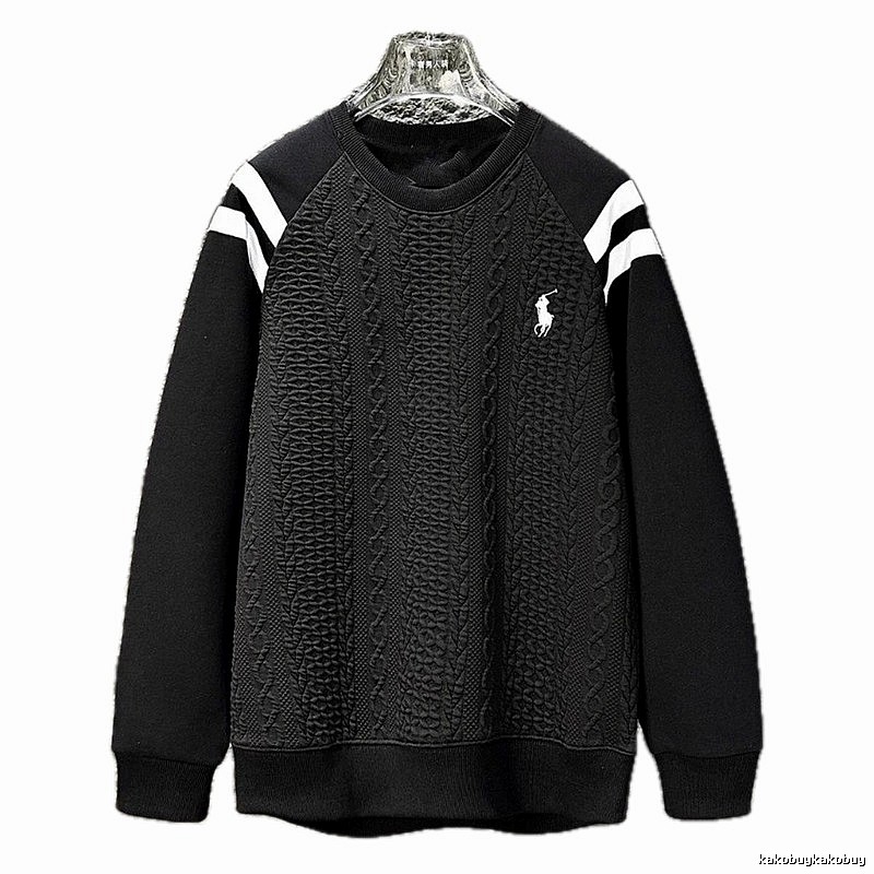 Ralph Lauren retro-style black sweatshirt