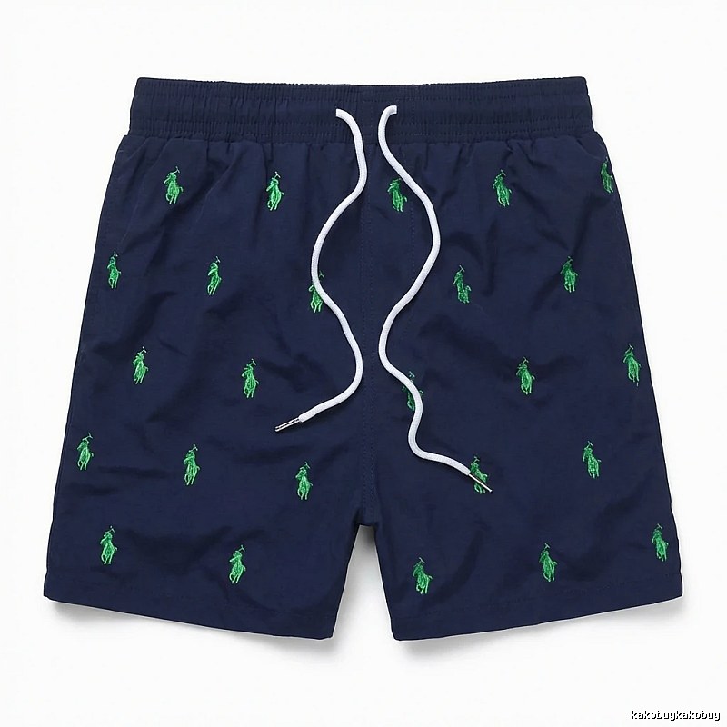 Ralph Lauren retro-style dark blue shorts