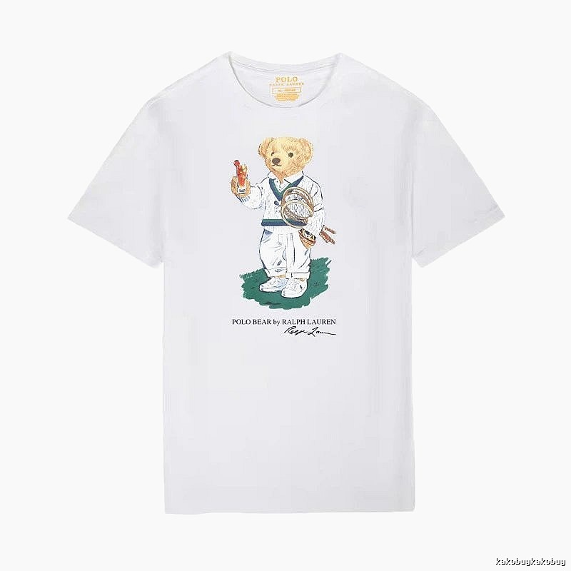Ralph Lauren Teddy Bear Series White T-shirt