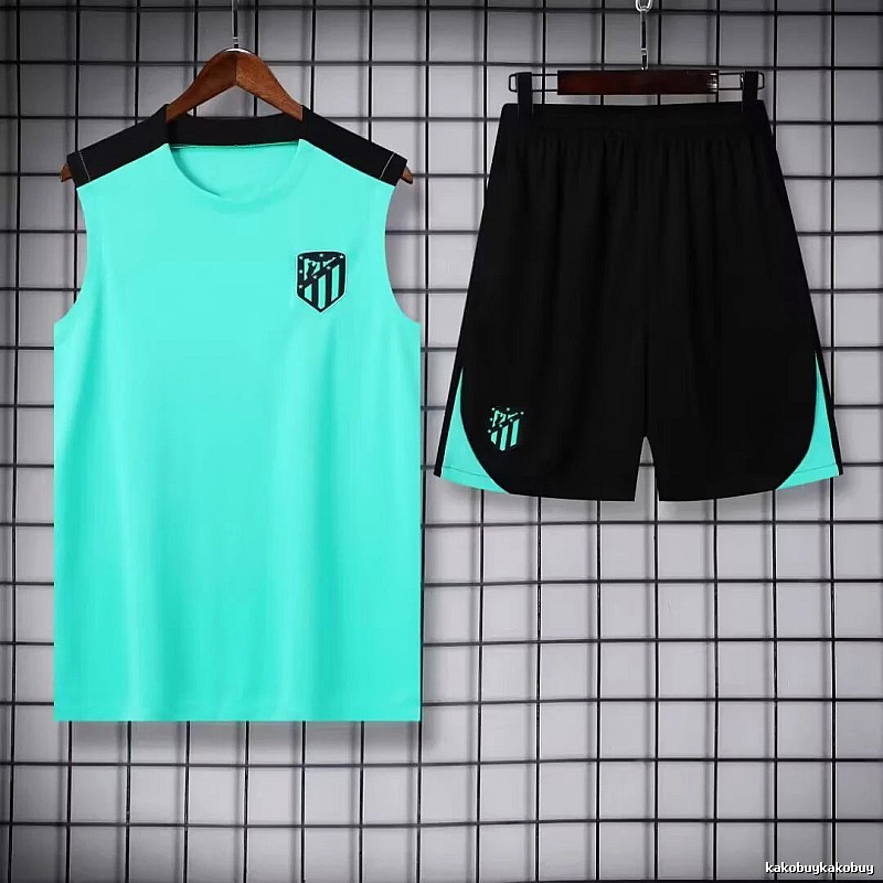 Real Madrid Statement Training jersey set Navy Sleeveless Top for Outdoor Plans
