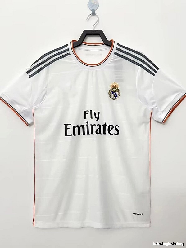 Real Madrid Summer Retro Teka soccer jersey White Retro Football with Bold Graphic