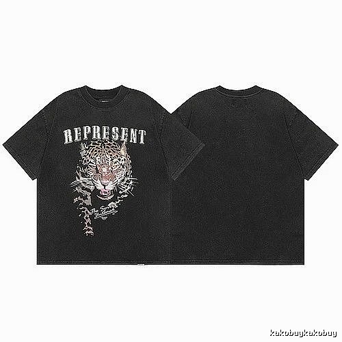 Represent Black Style 821 Owners Club T-Shirt Soft Neutral Logo