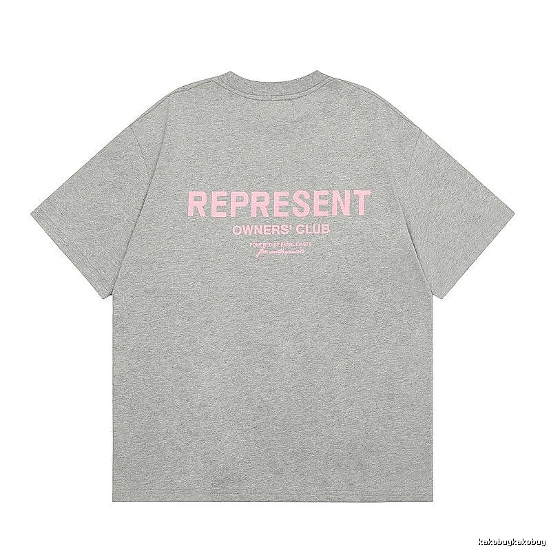 Represent Gray Style 868 Owners Club T-Shirt Layered Outfit Logo