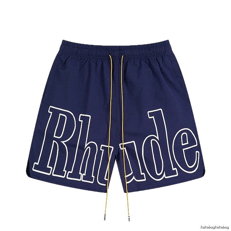 RHUDE Alphabet Wind Dark Blue Shorts