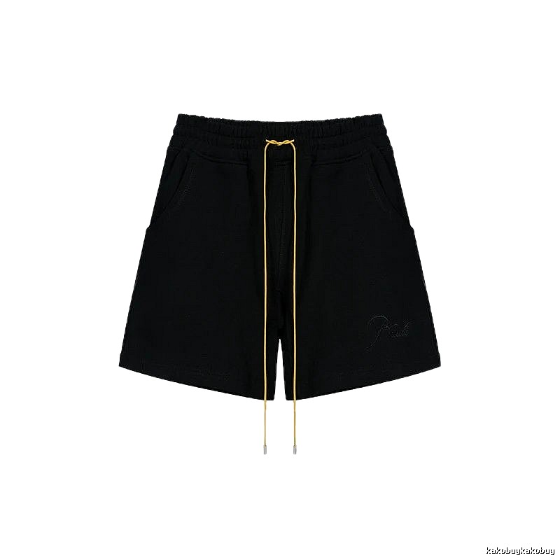RHUDE minimalist black shorts