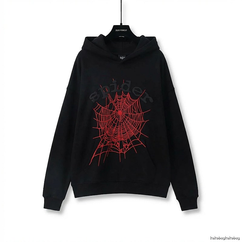 Sp5der cobweb - style black sweatshirt