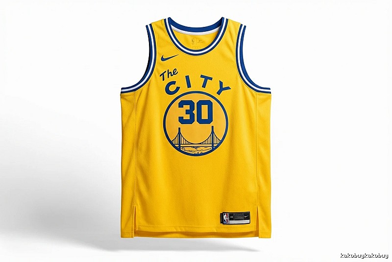 Stephenen Curry's No. 30 yellow basketball jersey.