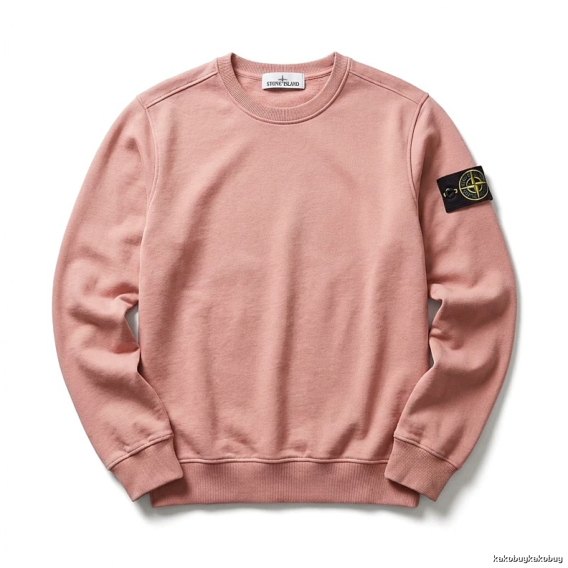 Stone Island basic simple style pink sweatshirt
