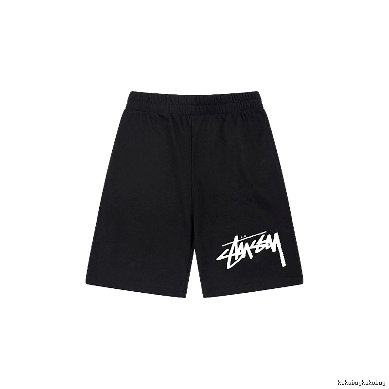 Stussy basic black shorts