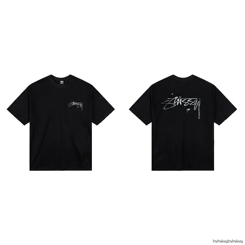 Stussy basic style minimalist black T-shirt