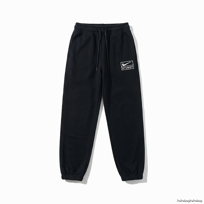 Stussy Co-branded Casual Black Sweatpants