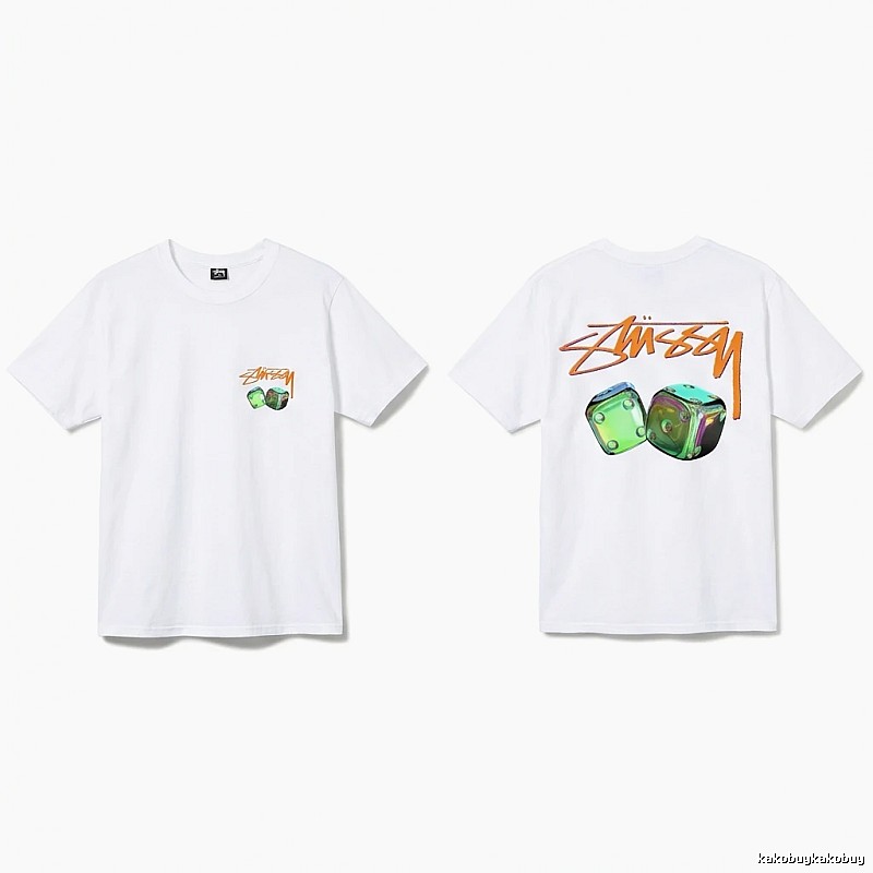 Stussy Dice Print Style White T-shirt
