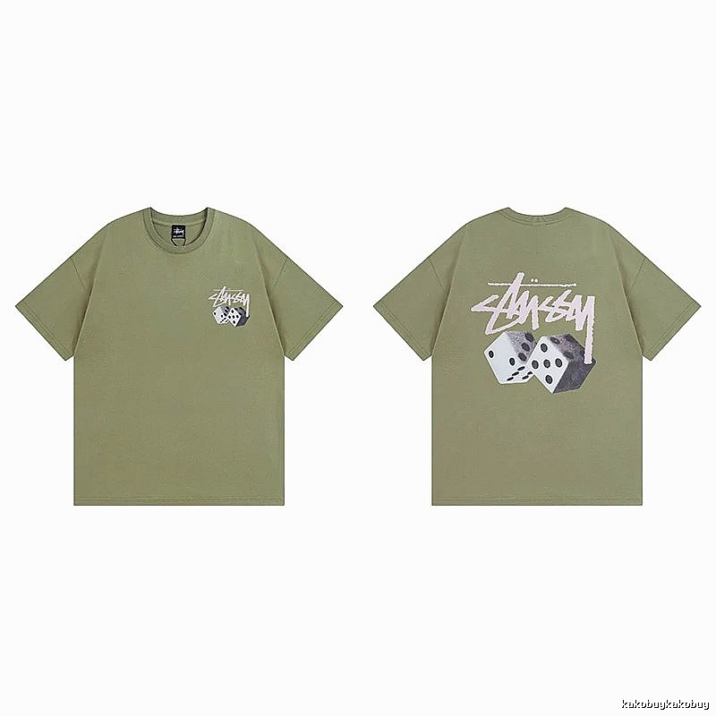 Stussy Green Spider Graphic T-Shirt Everyday Rotation Logo