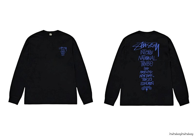 Stussy International Tribal Style Black Long-sleeve