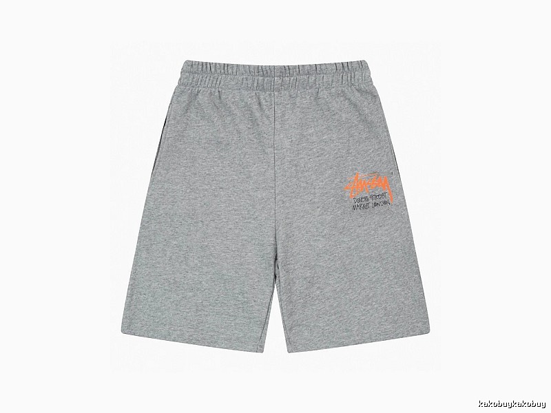 Stussy street-style grey shorts