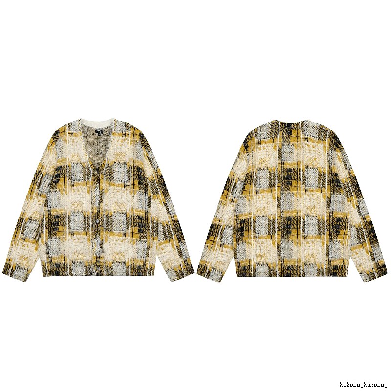 Stussy Yellow Swirl Graphic SweatShirt Warm Weather