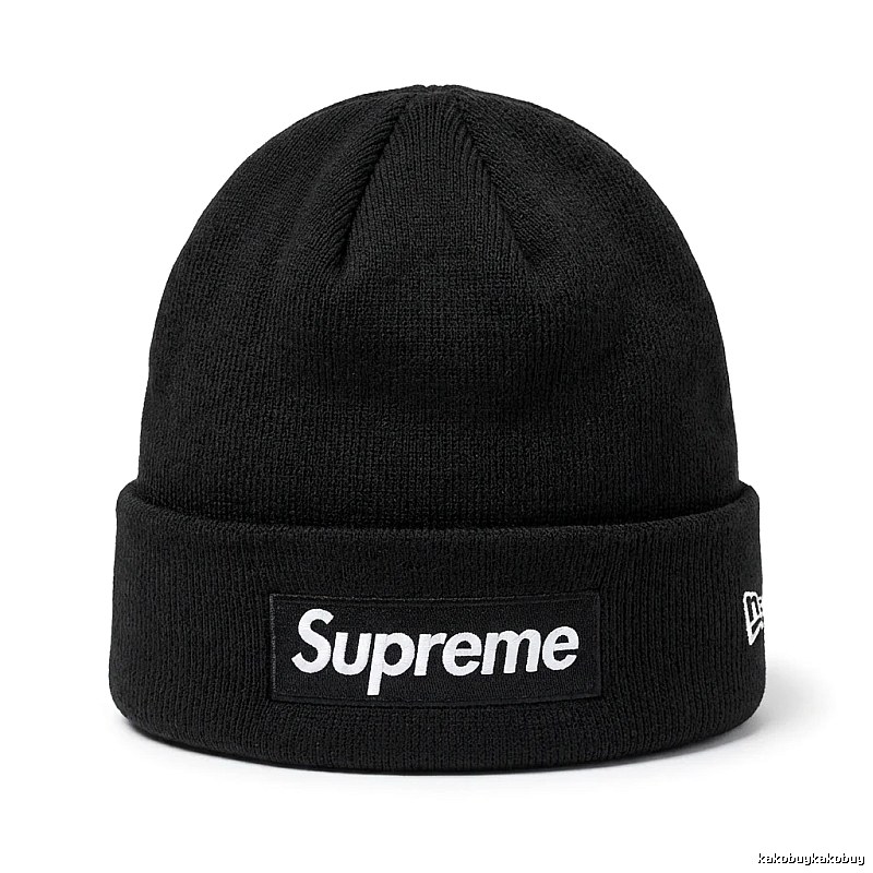 Supreme minimalist style black cold hat