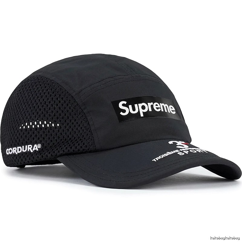 Supreme minimalist style black hat