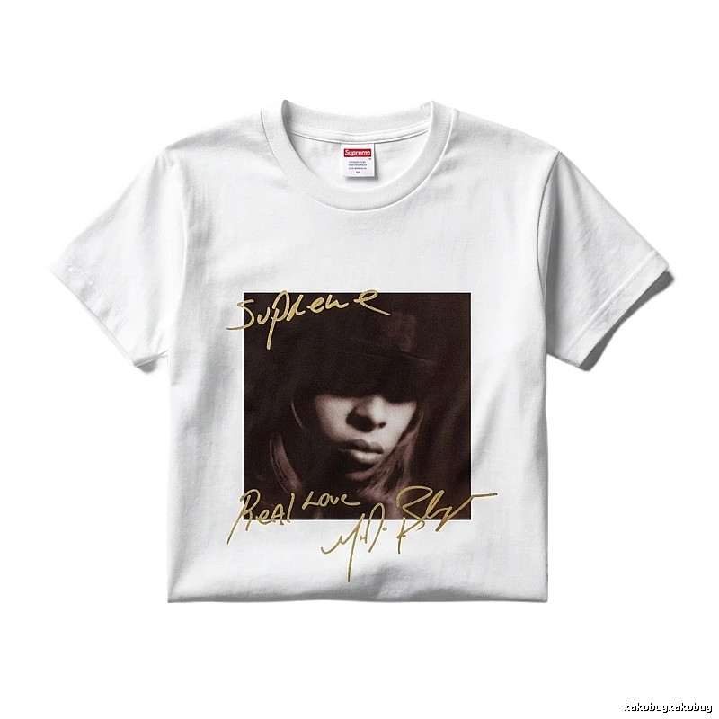 Supreme retro-style white T-shirt