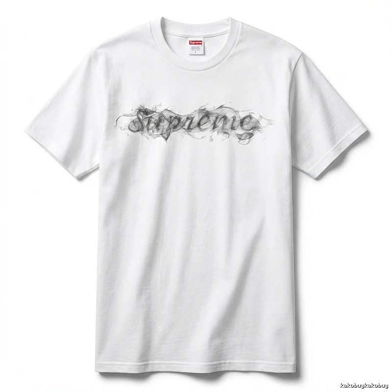 Supreme Smoke Style White T-shirt
