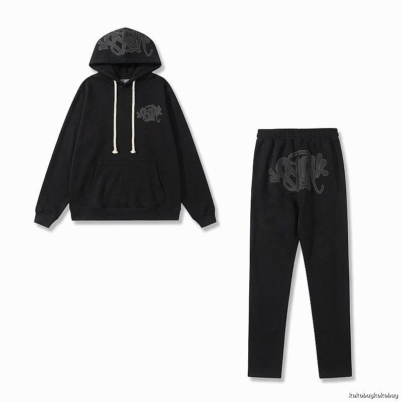 SynaWorld Graffiti Trendy Cool Style Black Suit