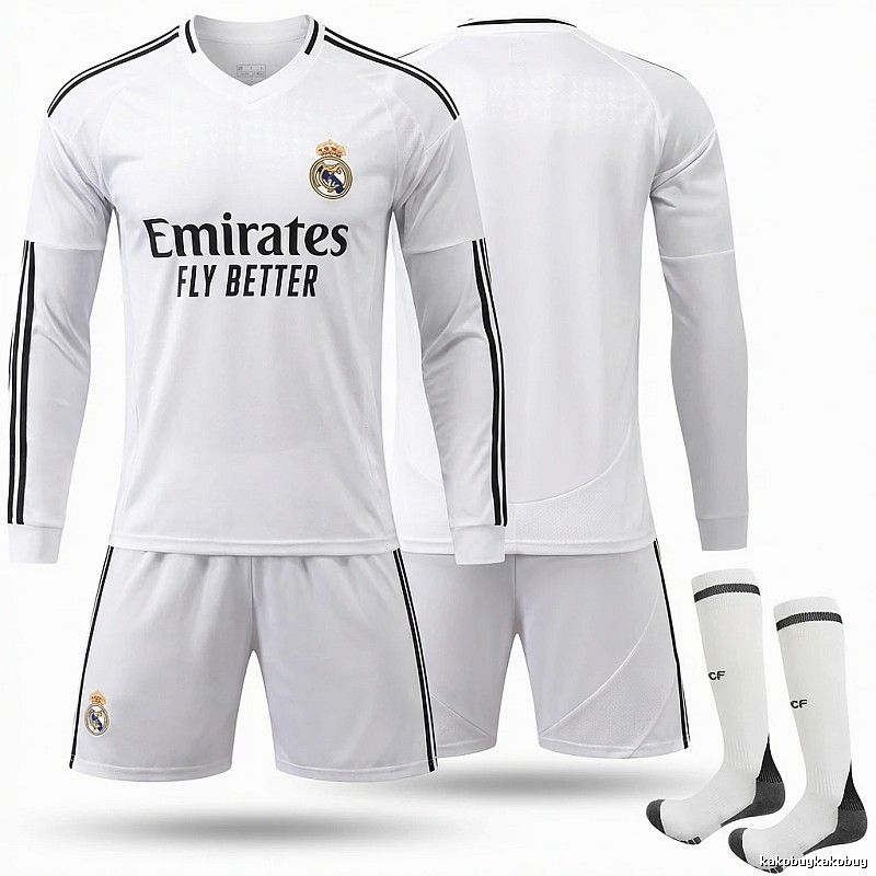 The white sporty jersey of Real Madrid.