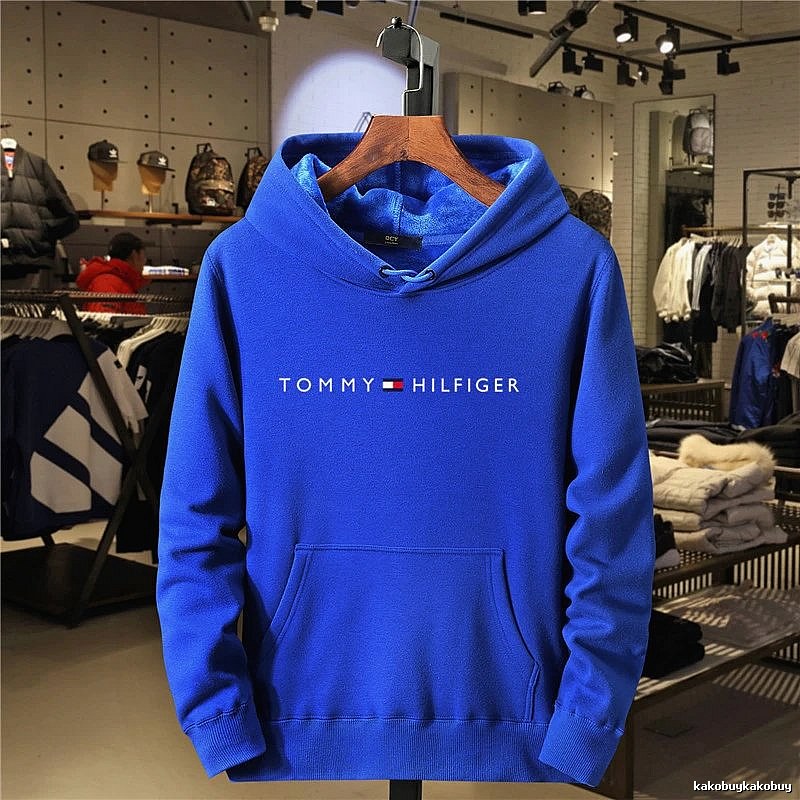 Tommy Hilfiger Royal Blue Logo Hoodie Gift Ready