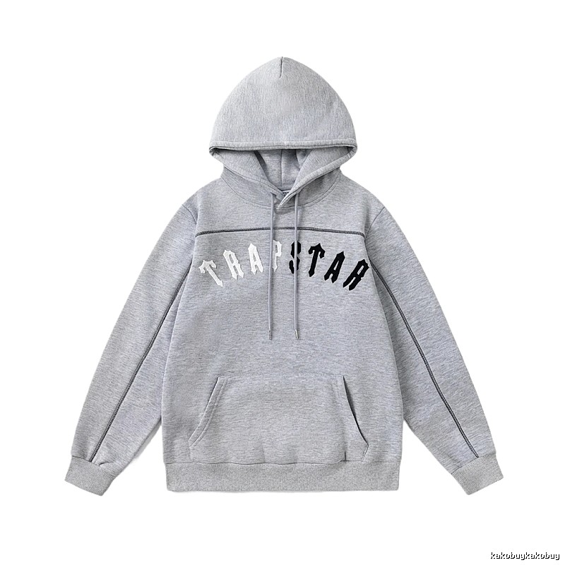 Trapstar Letter Style Grey Hoodie